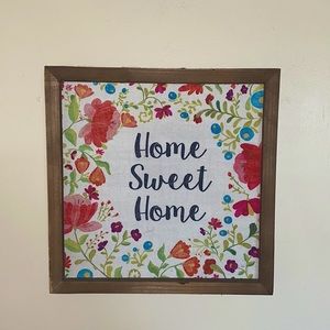 Home sweet home fabric wall decor